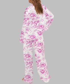Pink Chinoiserie Floral Pajama Set