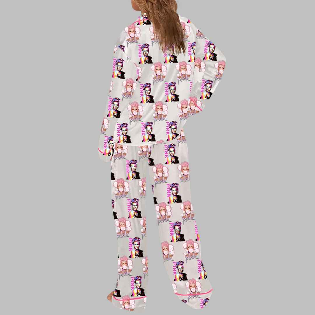 Pink Fan Lovers Pajama Set - Image 3