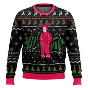 Pink Nightmare Ralphie Parker A Christmas Story Ugly Christmas Sweater