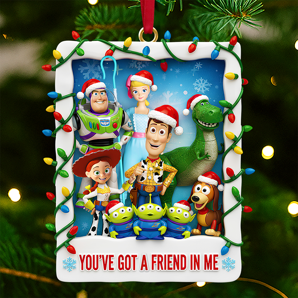 Alternative view of Playful Animated Characters Ornament Personalized Gifts For Christmas 02hudt051125