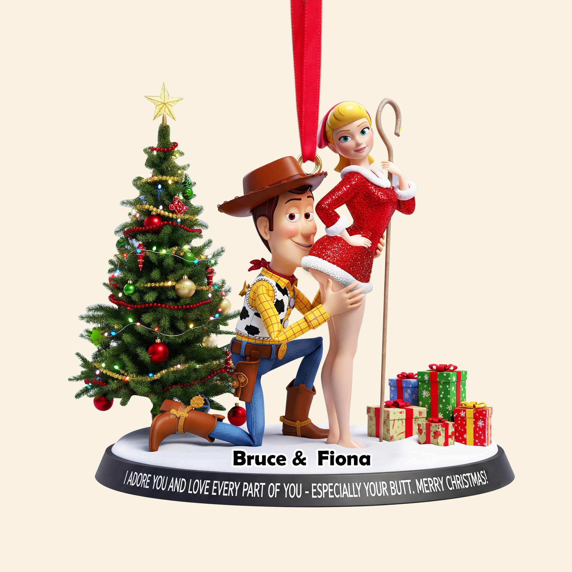 Playful Animated Ornament - Personalized Gifts For Couple 07ohlu150925 - Image 5