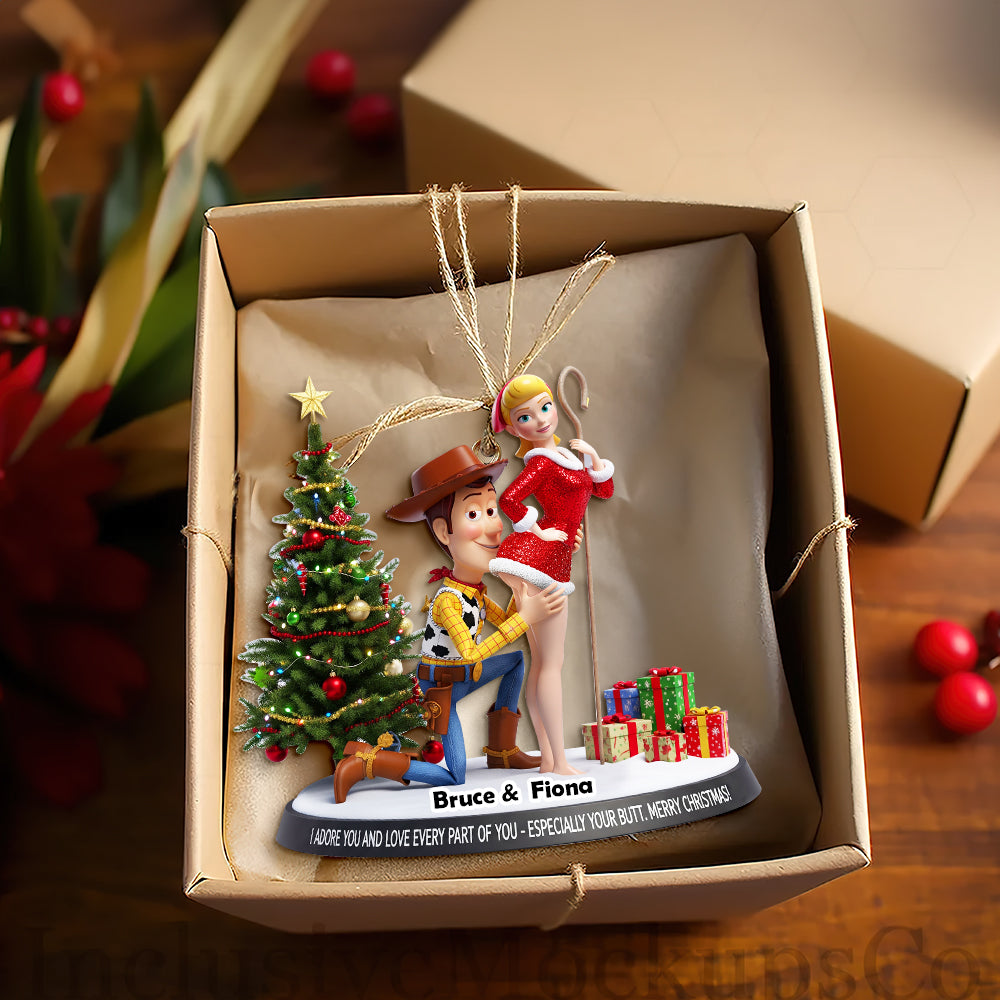 Playful Animated Ornament - Personalized Gifts For Couple 07ohlu150925 - Image 3