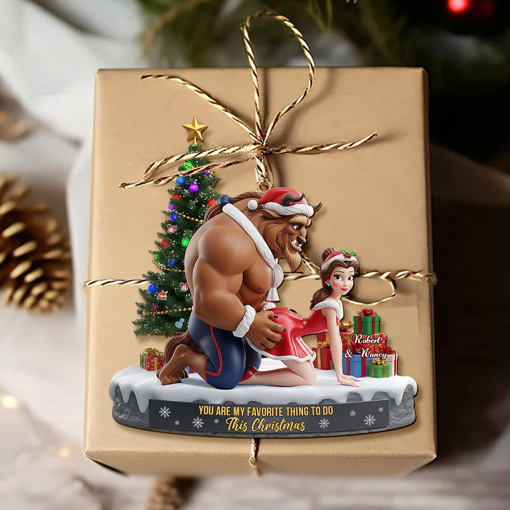 Alternative view of Playful Couple Ornament - Personalized Gifts For Couple 04ohti160925