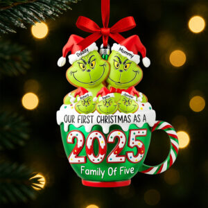 Alternative view of Playful Family Christmas Ornament - Personalized Gifts For Family 02tgqn180825