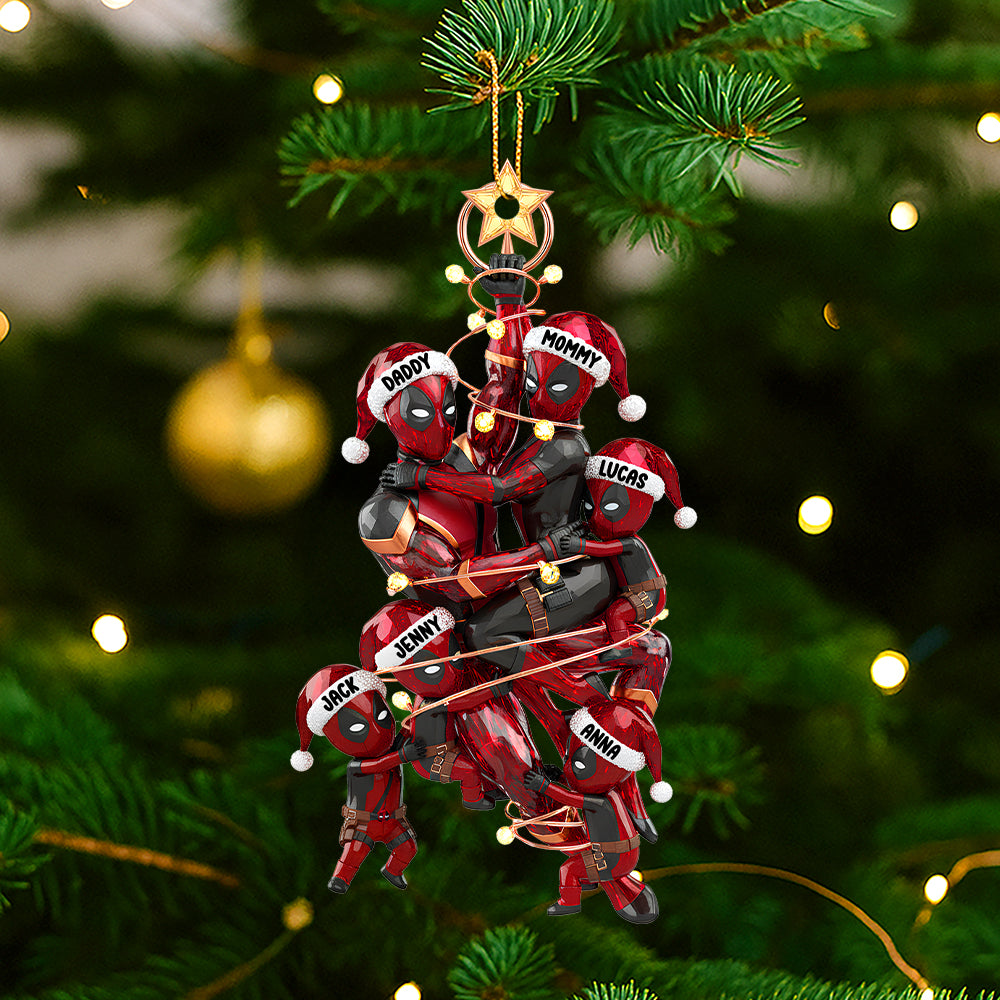 Playful Family Tree Ornament, Personalized Gifts For Family Ornament 03qhtn230925 - Image 3