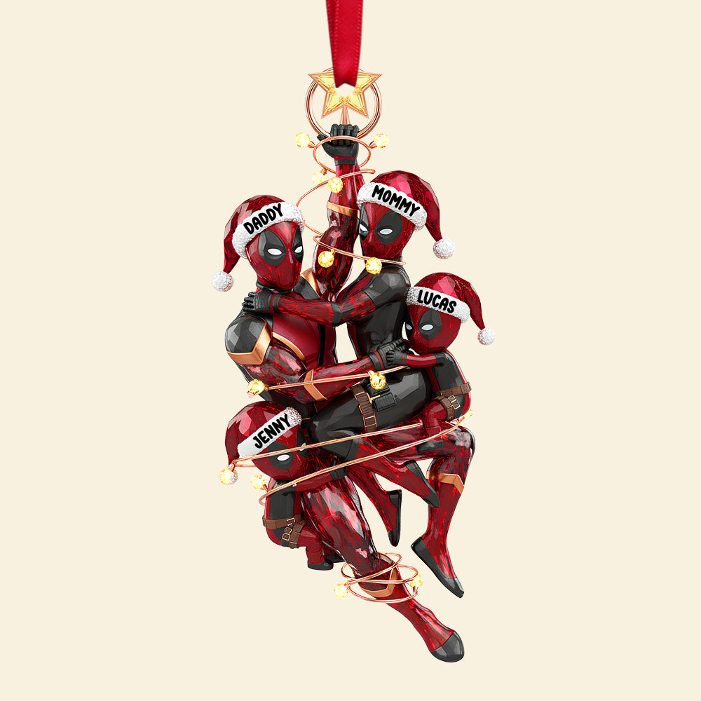 Playful Family Tree Ornament, Personalized Gifts For Family Ornament 03qhtn230925 - Image 5