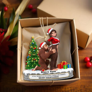 Playful Giant Forest Couple Ornament -  Personalized Christmas Gift For Couples 01OHLU160925