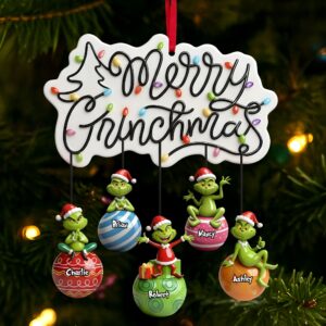 Playfull Hanging Together Ornament, Personalized Christmas Gifts For Family & Friends 02qhti081025