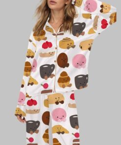 Plushies Bakery Silky Satin Pajama Set