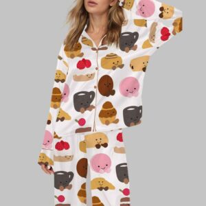 Plushies Bakery Silky Satin Pajama Set