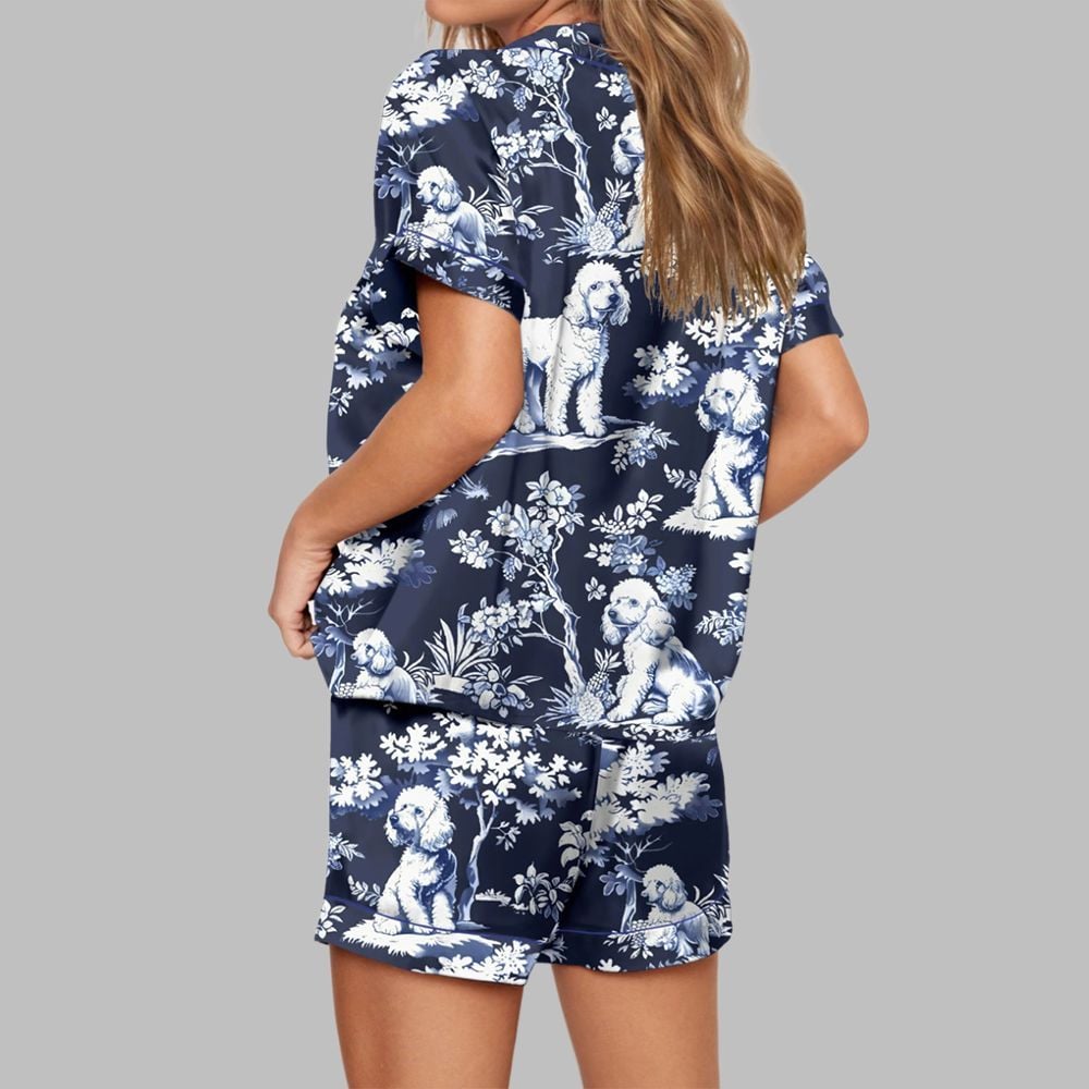 Alternative view of Poodle Dog Pajama Set For Women