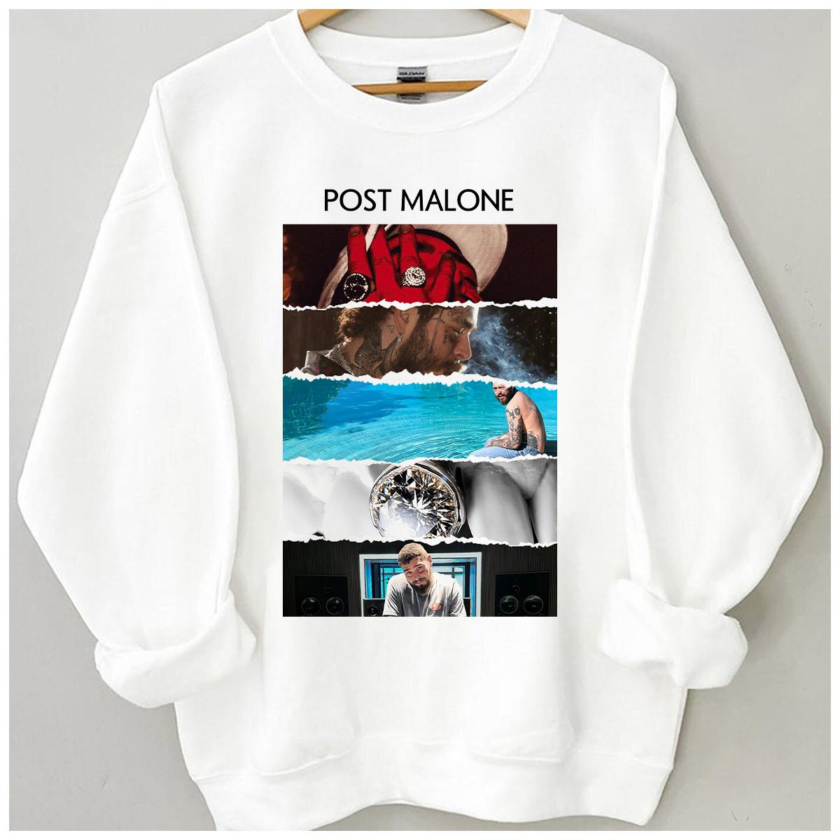 Post Malone Music Rap Vintage Graphic Shirt - Image 4