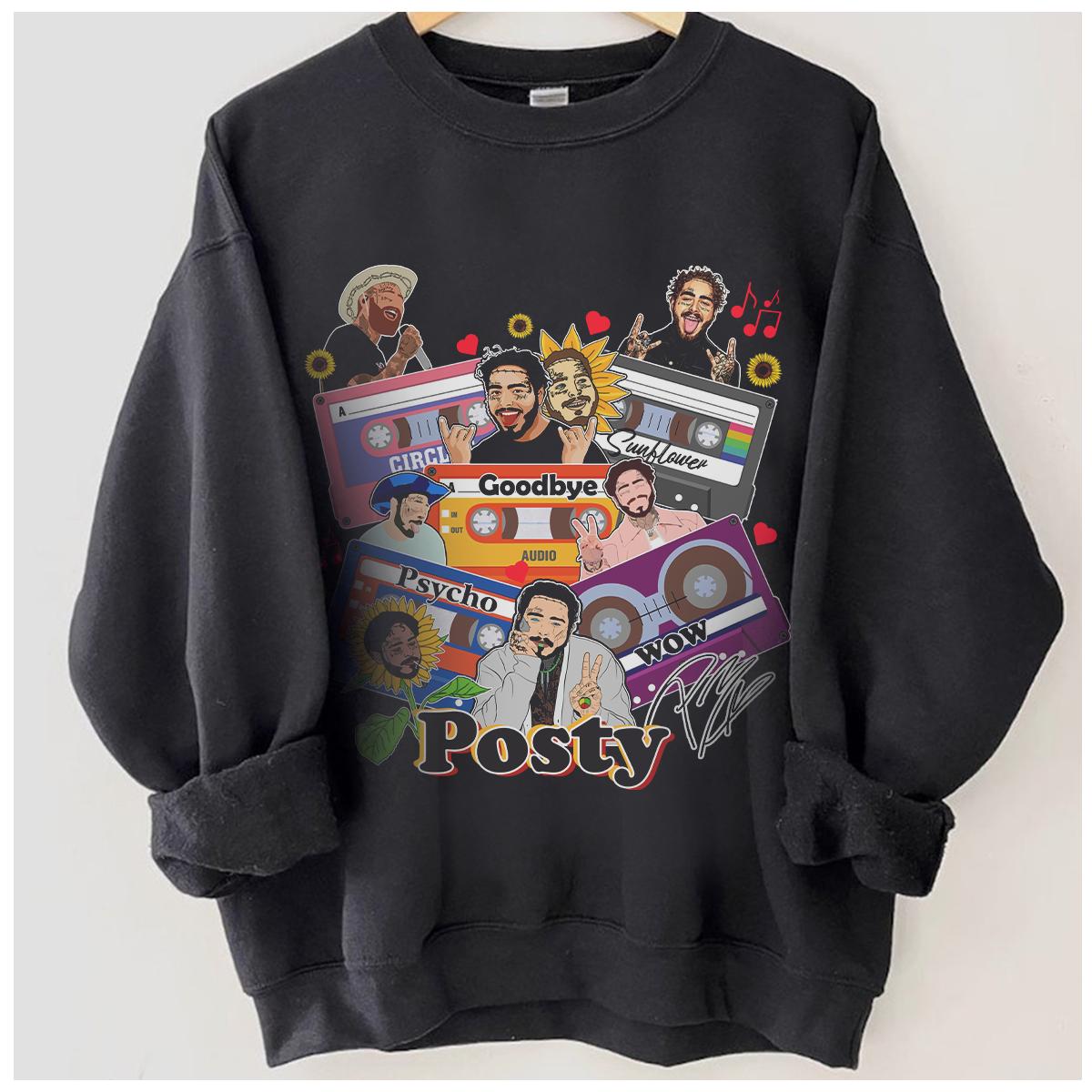 Post Malone Music Rap Vintage Graphic Shirt - Image 4