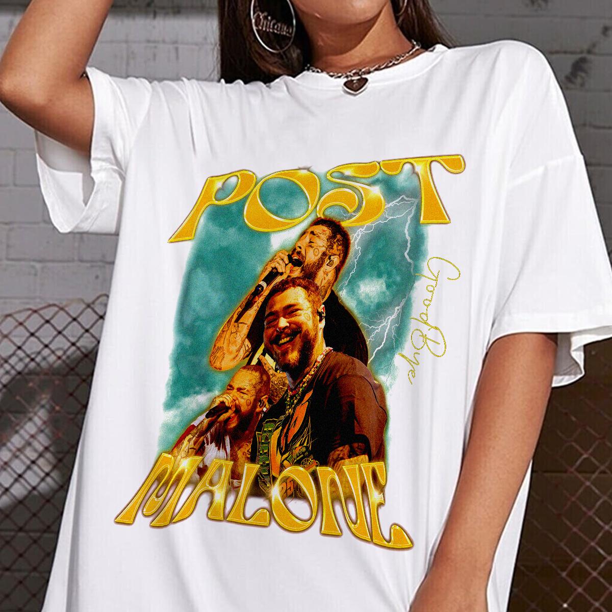 Post Malone Music Rap Vintage Graphic Shirt - Image 3