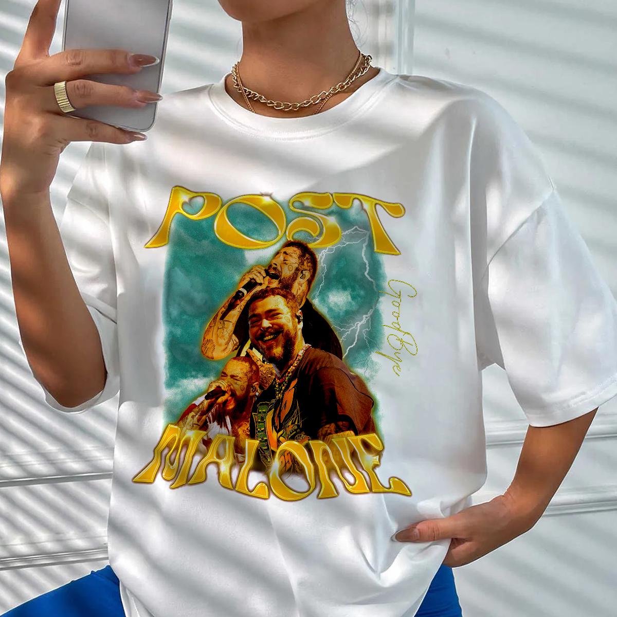 Post Malone Music Rap Vintage Graphic Shirt - Image 4