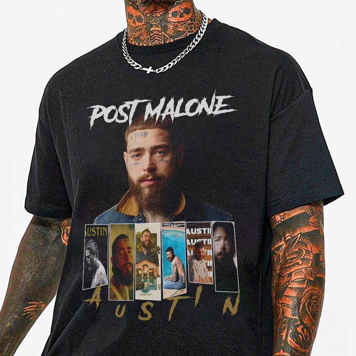Post Malone Music Rap Vintage Graphic Shirt - Image 2