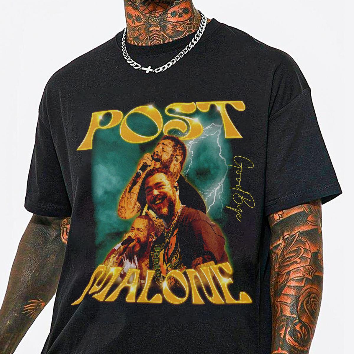 Post Malone Music Rap Vintage Graphic Shirt - Image 2