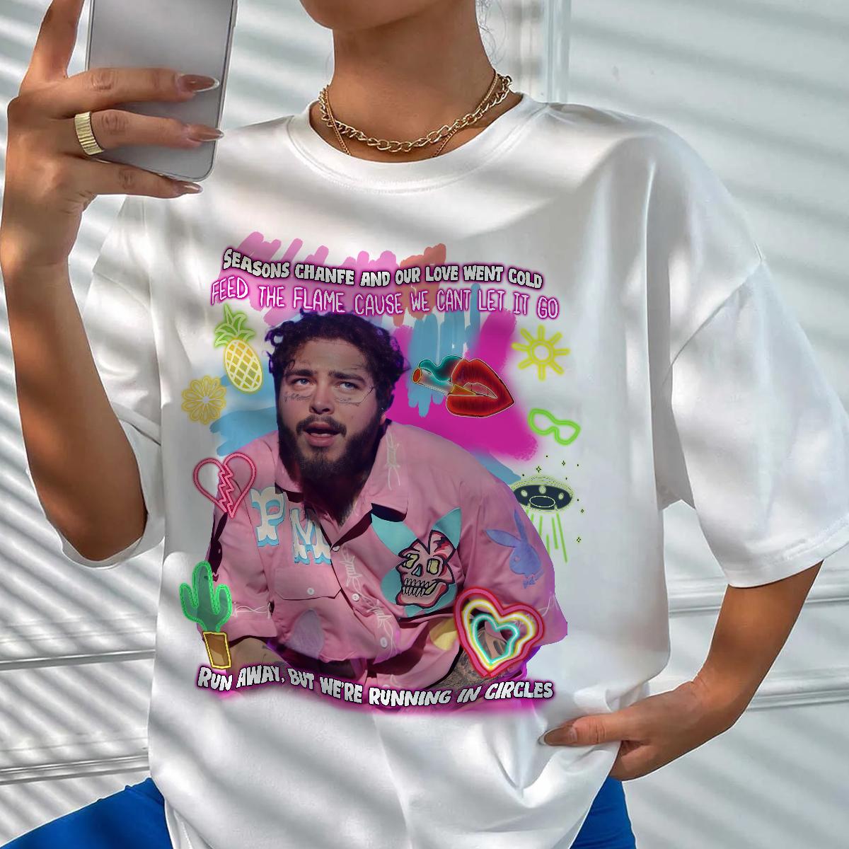 Post Malone Music Rap Vintage Graphic Shirt - Image 3
