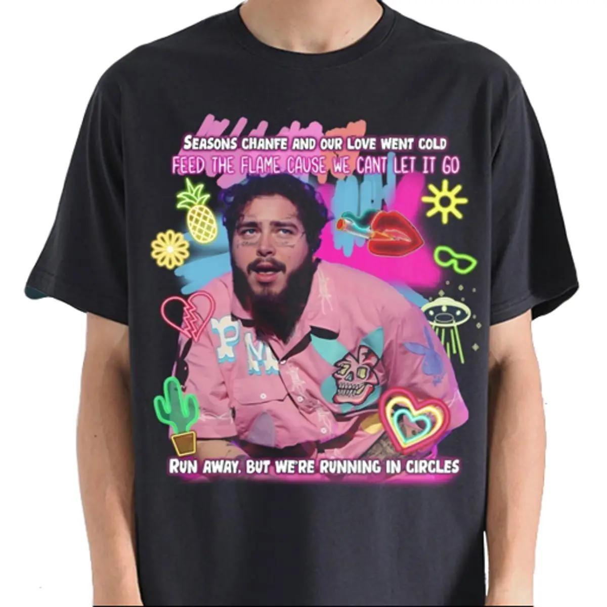 Post Malone Music Rap Vintage Graphic Shirt - Image 4