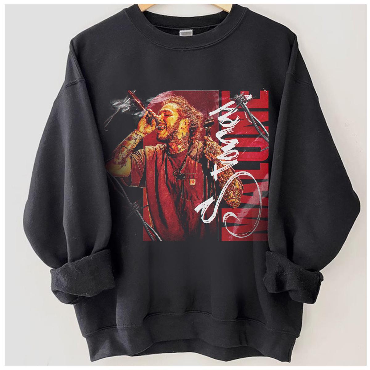 Post Malone Music Rap Vintage Graphic Shirt - Image 5