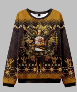 Alternative view of Praise the Sun Ugly Sweater 2025 Christmas 