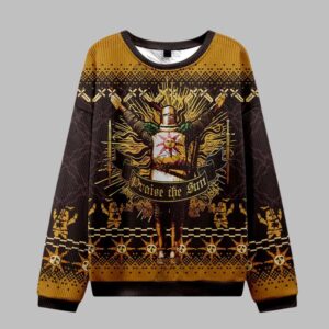 Alternative view of Praise the Sun Ugly Sweater 2025 Christmas - Grishko.com
