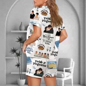 Alternative view of Pride And Prejudice Print Pajama Set For Women