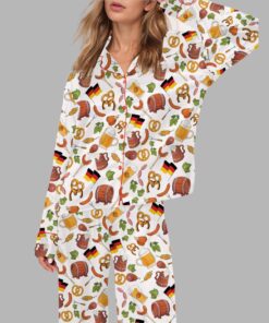Prost Oktoberfest Silky Satin Pajama Set