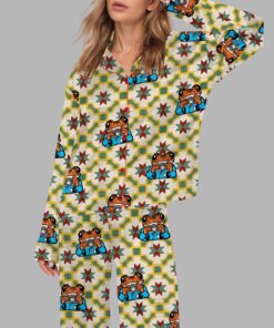 Puerto Rico Sapo Concho Silky Satin Pajama Set