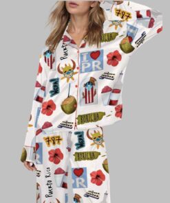 Puerto Rico Travel Satin Pajama Set