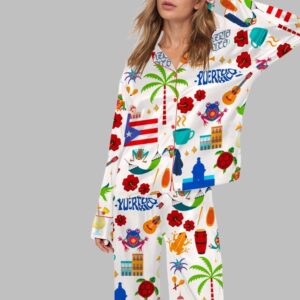 Alternative view of Puerto Rico Vacation Pajama Set For Women