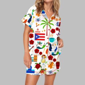 Puerto Rico Vacation Pajama Set For Women