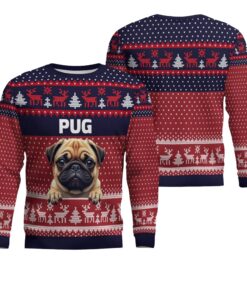 Pug Ugly Christmas Sweater 