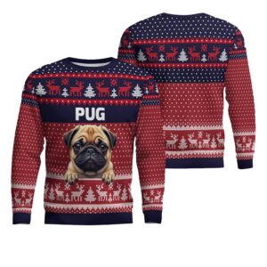 Pug Ugly Christmas Sweater - Grishko.com