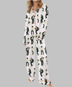 Alternative view of Pulp Fiction Dance Silky Satin Pajama Set