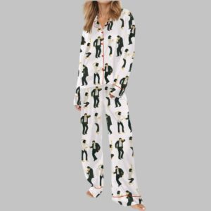 Alternative view of Pulp Fiction Dance Silky Satin Pajama Set