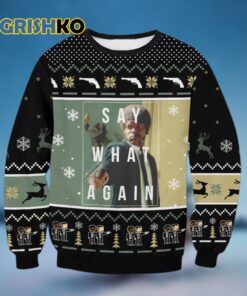 Pulp Fiction mens Classic Ugly Christmas Sweater 