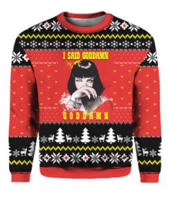 Pulp Fiction Ugly Christmas Sweater 