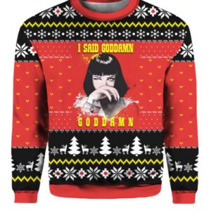 Pulp Fiction Ugly Christmas Sweater - Grishko.com