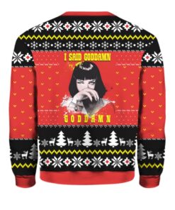 Alternative view of Pulp Fiction Ugly Christmas Sweater 