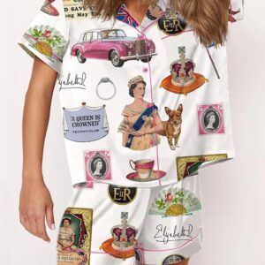 Alternative view of Queen Elizabeth II Vintage Pajama Set