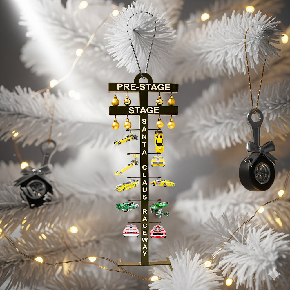 Alternative view of Racing Christmas Tree Ornament Personalized Gift For Car Lovers 01QHDT130925