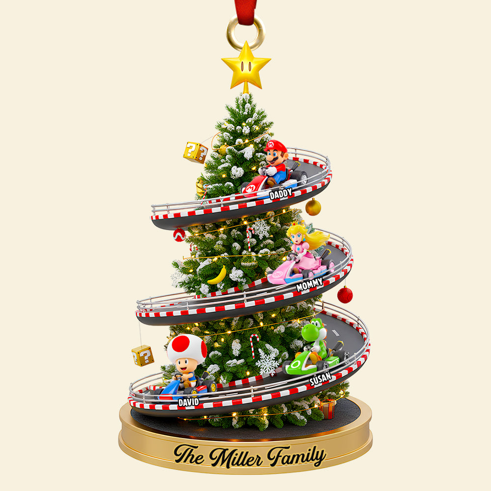 Racing Family Christmas Tree Ornament Personalized Gifts For Family 01NADT290925 - Image 4