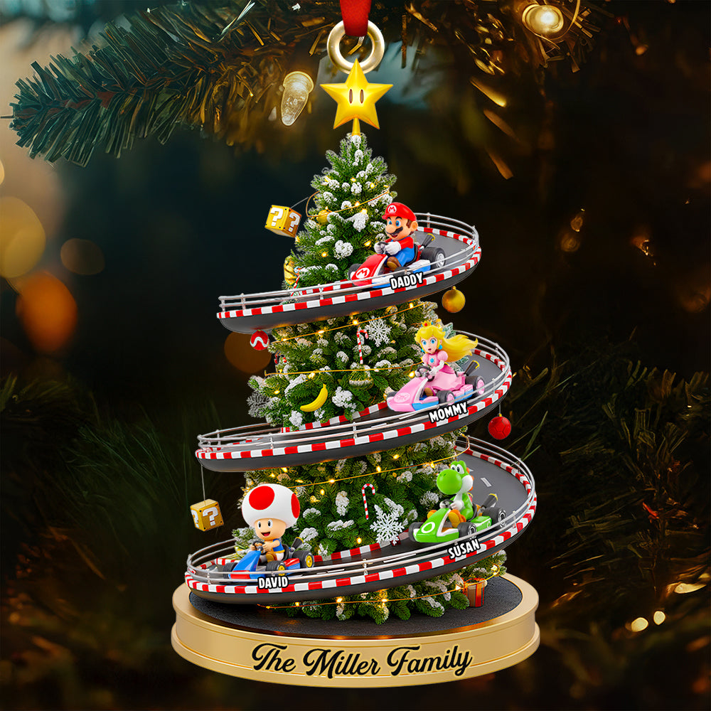 Alternative view of Racing Family Christmas Tree Ornament Personalized Gifts For Family 01NADT290925