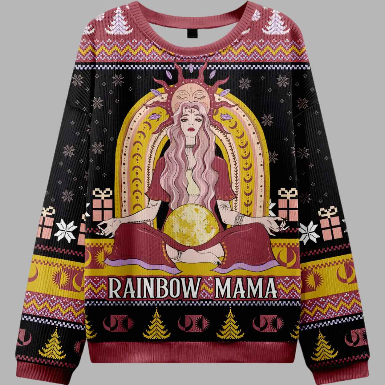Rainbow Mama Ugly Christmas Sweater - gullprint.com