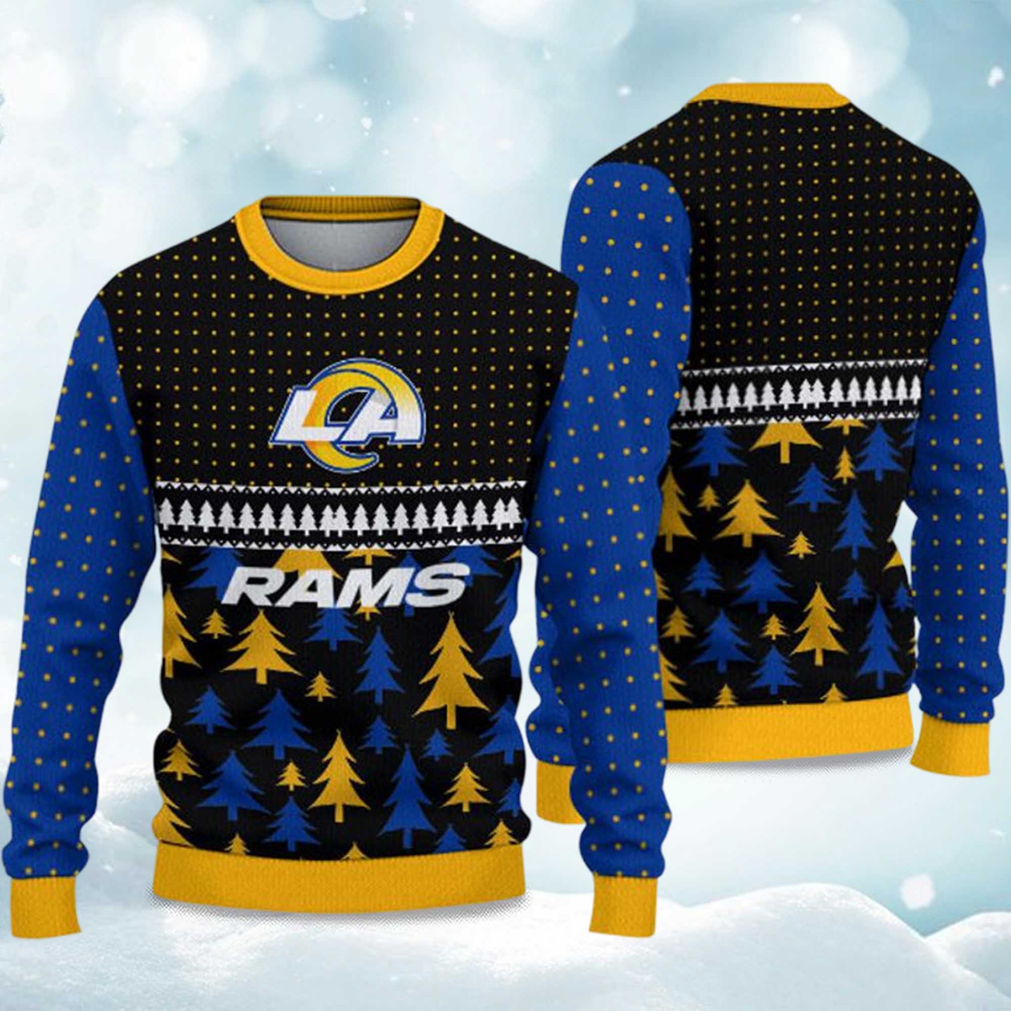 Rams Festive Holiday Christmas Ugly Sweater