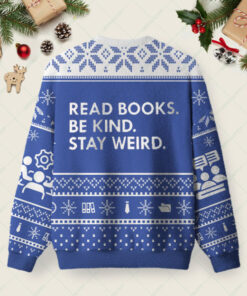 Alternative view of Read Books Ugly Christmas Fuzzy Fleece Sweatshirt