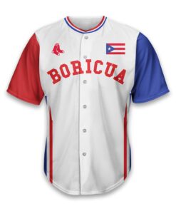 Alternative view of Red Sox Puerto Rican Celebration Jersey 2025 Giveaway