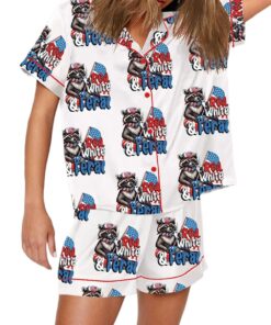 Alternative view of Red White And Feral USA Pajama Set