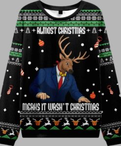 Reindeer Man Funny Ugly Christmas Sweater